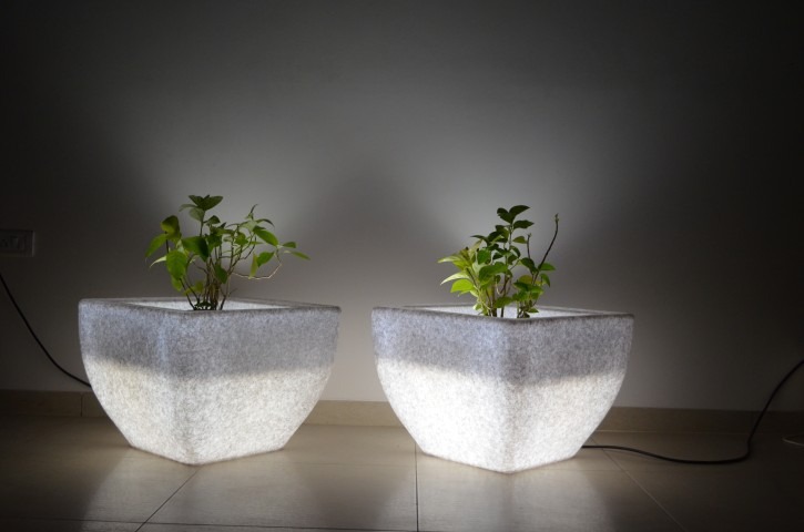 LED Quad Flower Pots Manufacturers India