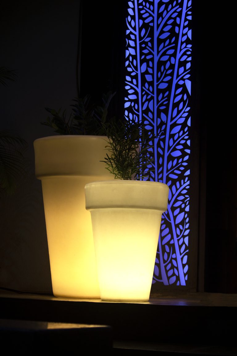 LED Slim Line Decorative Flower Planters India